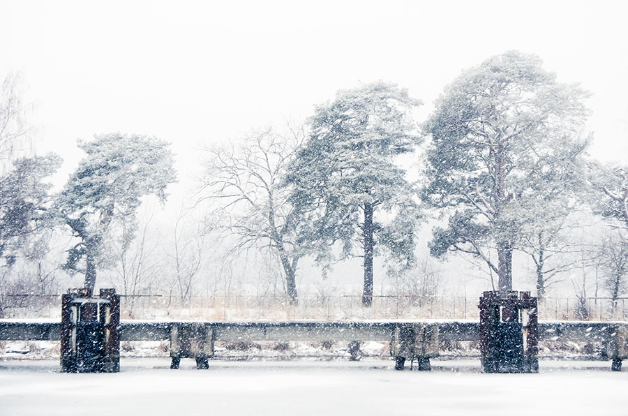 Foto, Polen, Landschaft im Winter