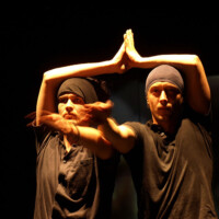 'Reflection' Tanz: Mio und Robozee; Visuals: Enkidu, Fabrik Potsdam, 2009 Tänzer